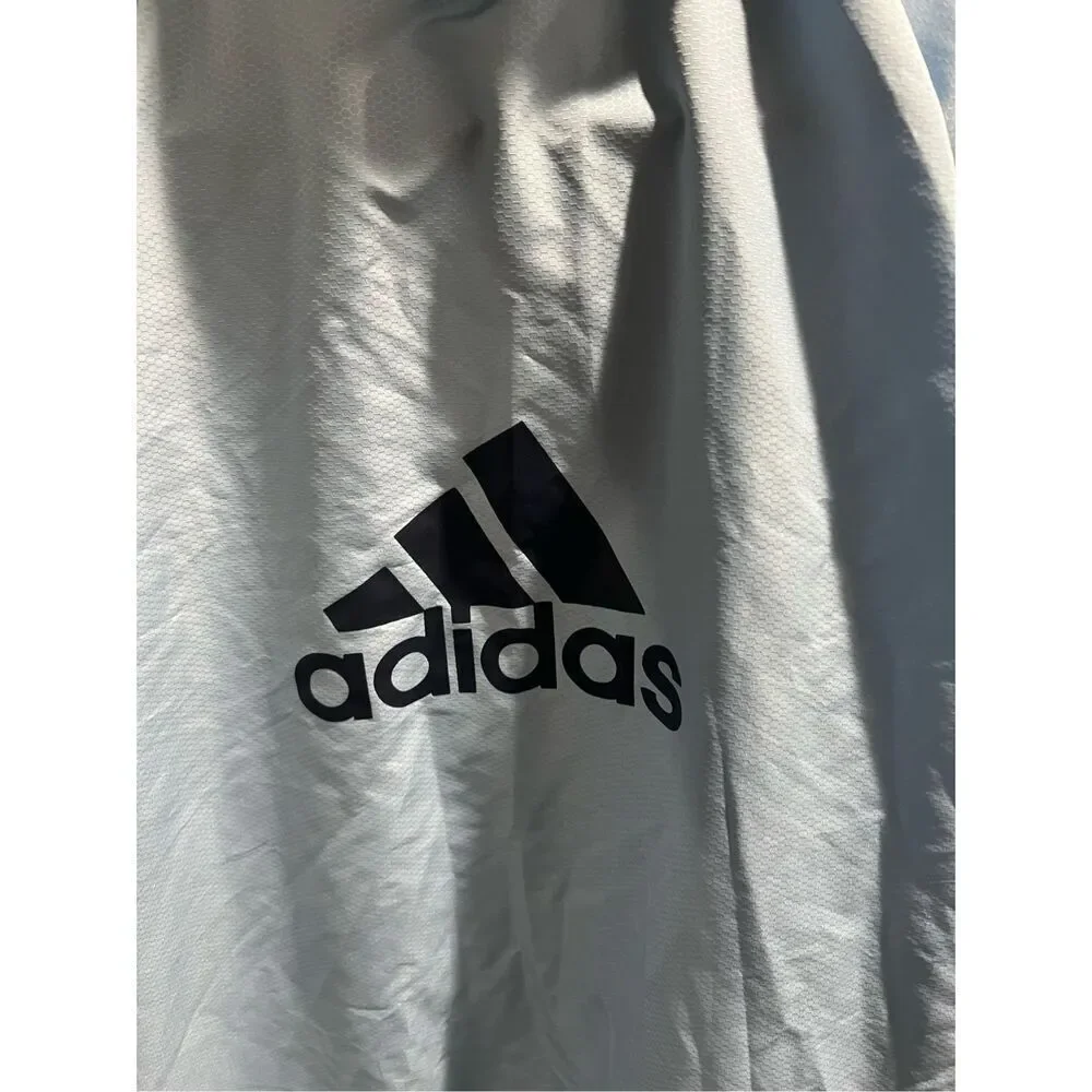 Adidas MLS SPORTING KANSAS CITY Grey Men's L Full-Zip windbreaker/rain Jacket